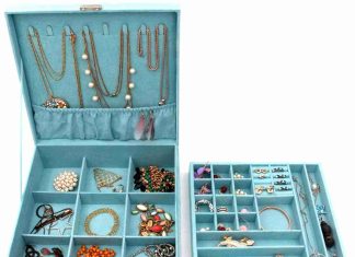 KLOUD City Two Layer lint Jewelry Box Organizer Display Storage 1