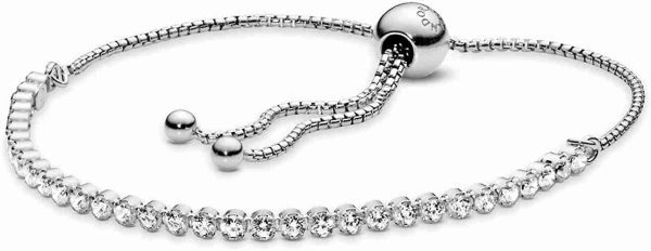 PANDORA Jewelry Sparkling Slider Tennis Cubic Zirconia Bracelet
