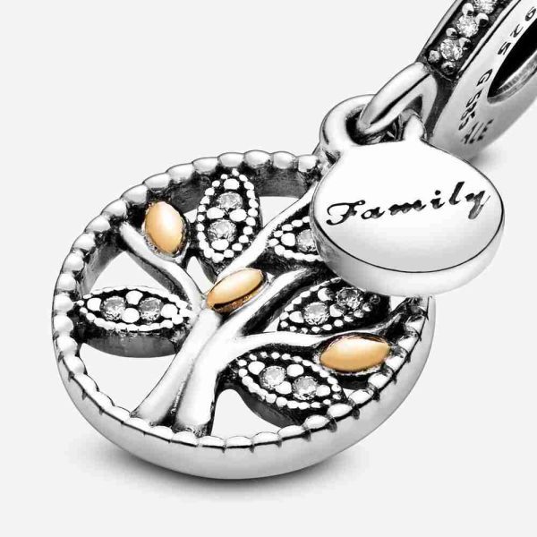 Pandora Jewelry Sparkling Family Tree Dangle Cubic Zirconia Charm