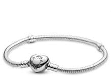 pandora jewelry moments heart clasp snake chain charm sterling silver