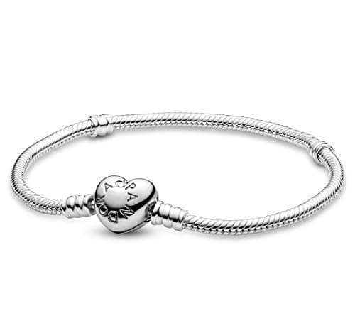 pandora jewelry moments heart clasp snake chain charm sterling silver