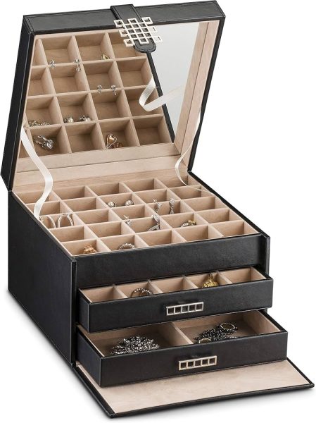 Jewelry Boxes Boasting Multiple Compartments For Sorted Storage