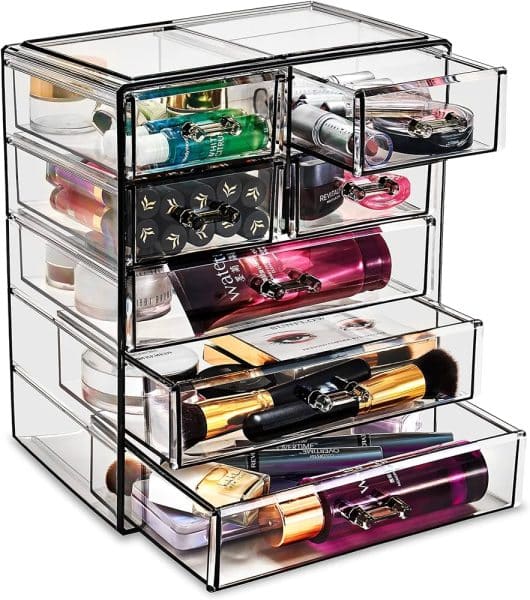 Compact Desktop Jewelry Organizers For Vanity Storage