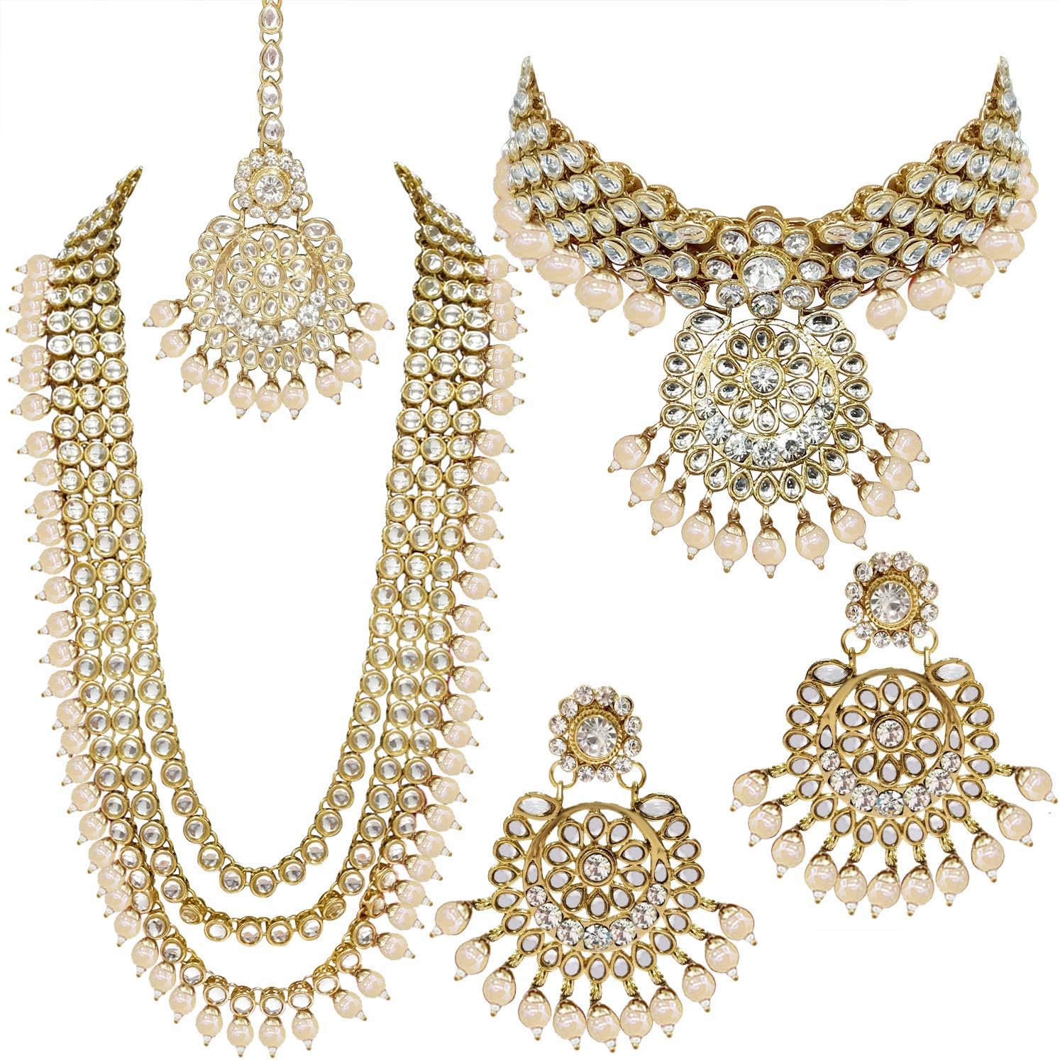 Aheli Valentines Day Gifts for Her Indian Wedding Heavy Bridal Traditional Jewellery Set For Women