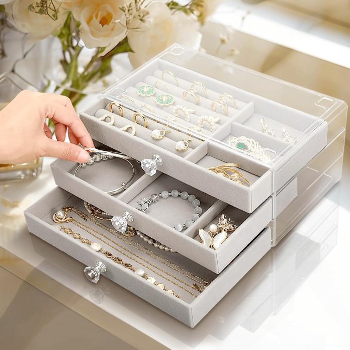 coobest jewelry box 3 drawer jewelry holder organizer jewelry boxes organizers with earring organizer jewelry holder box