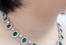 lavina royal inspired cz gemstones necklacesilver toneprom necklacewedding necklacewedding bridal jewelry